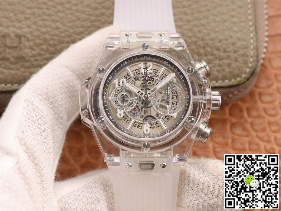 Replica Hublot Big Bang 411.JX.4802.RT 1:1 Best Edition White Transparent Dial - DEEPREPS