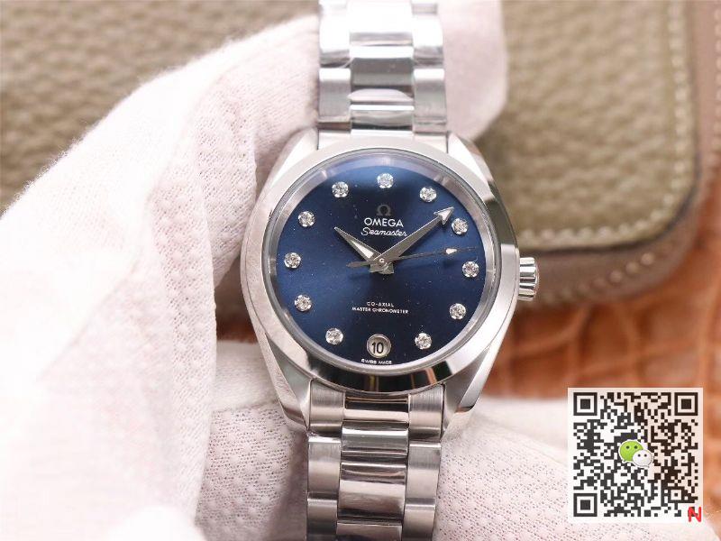 Replica Omega Seamaster 220.10.38.20.53.001 Aqua Terra 150M 1:1 Best Edition Blue dial - DEEPREPS