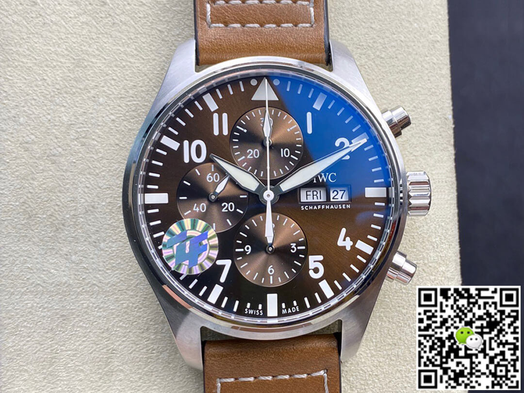 Replica IWC Pilot Chronograph IW377713 1:1 Best Edition Brown Dial - DEEPREPS