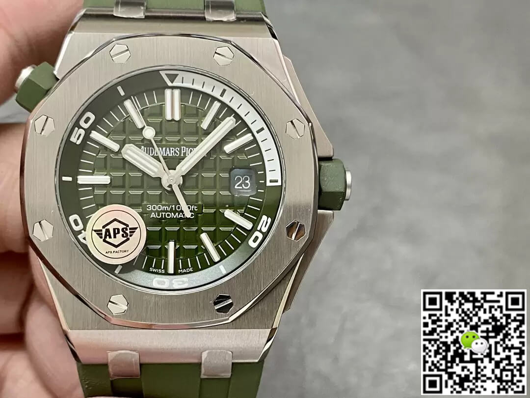 Replica Audemars Piguet Royal Oak Offshore 15710ST.OO.A052CA.01 1:1 Best Edition Green Dial - DEEPREPS
