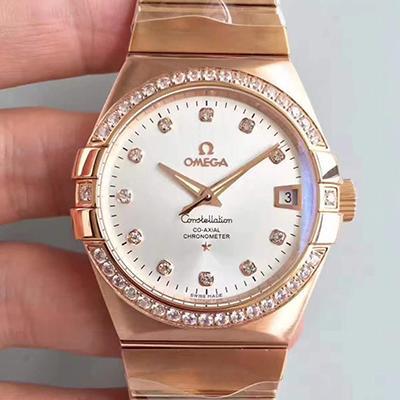 Replica Omega Constellation 123.25.38.21.52.001 1:1 Best Edition 18K Rose Gold Bracelet - DEEPREPS