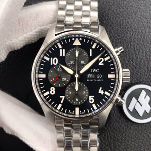 Replica IWC Pilot IW377710 1:1 Best Edition Black Dial - DEEPREPS