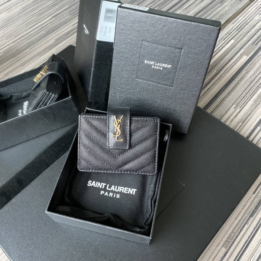 Saint Laurent YSL Monogram Business Card Case - DEEPREPS