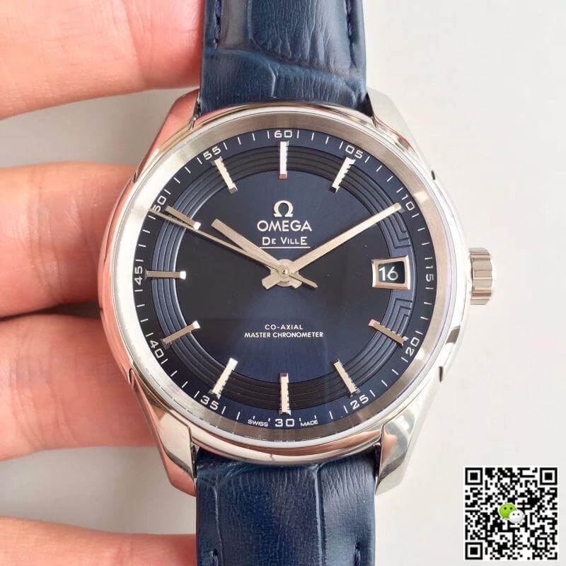 Replica Omega De Ville Hour Vision 431.33.41.21.03.001 1:1 Best Edition Blue Dial - DEEPREPS