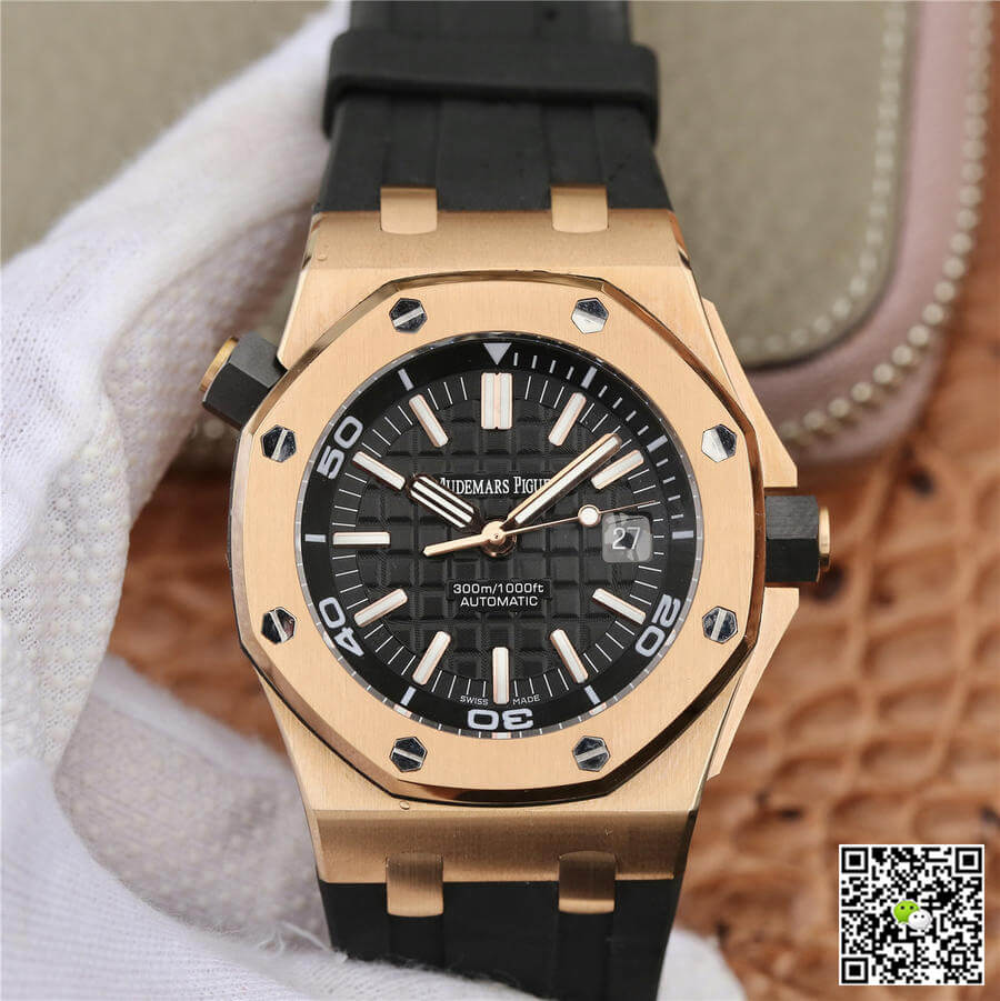 Replica Audemars Piguet Royal Oak Offshore 15710 1:1 Best Edition V8 Rose Gold - DEEPREPS