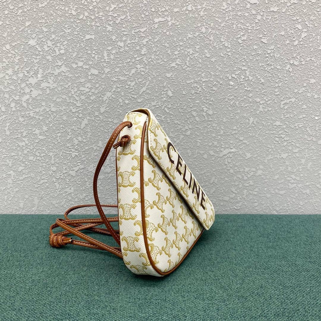 Celine Triomphe Bag Dupe Canvas Print Replica Bag - DEEPREPS