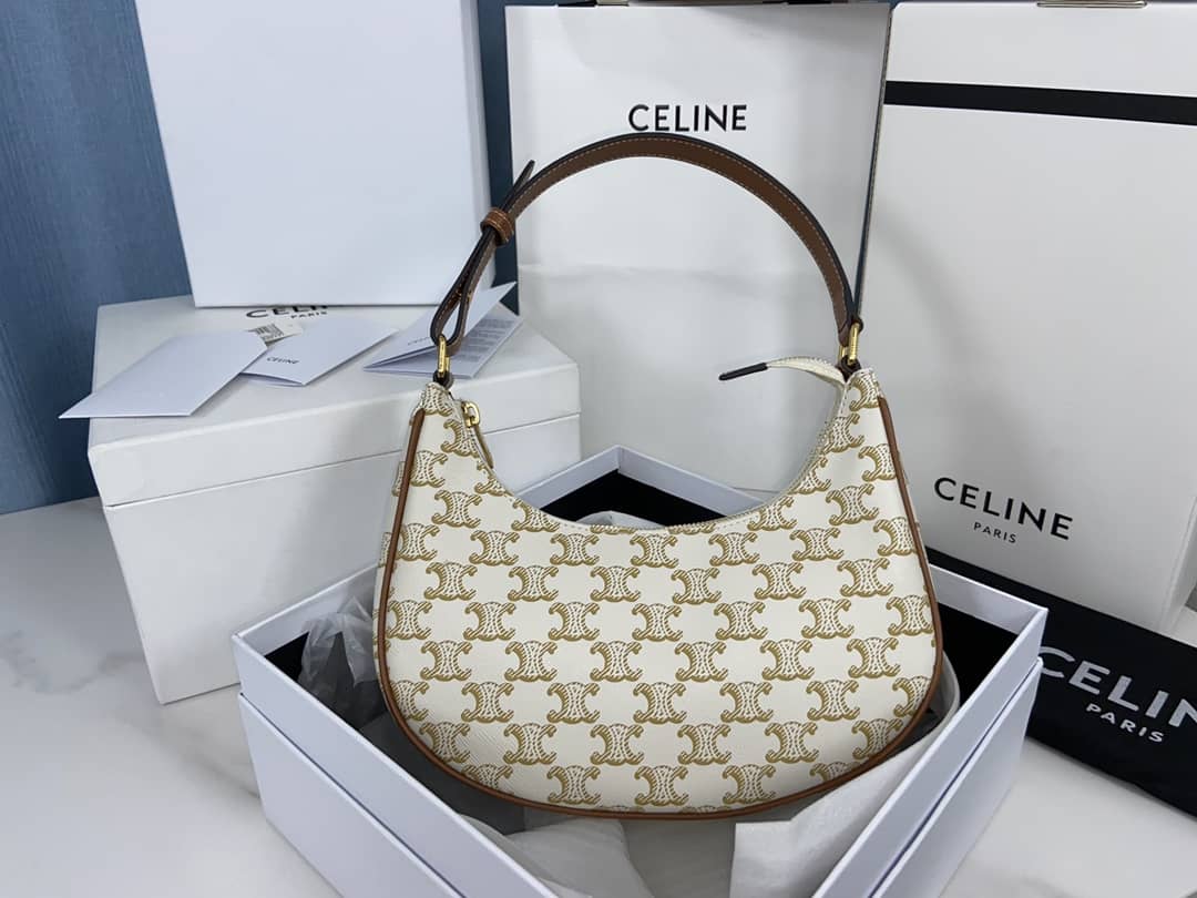 Celine Triomphe Bag Dupe Ava Triomphe Canvas Replica Hobo Bag - DEEPREPS
