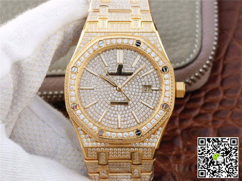 Replica Audemars Piguet Royal Oak 15400.OR01 1:1 Best Edition Diamond Dial - DEEPREPS