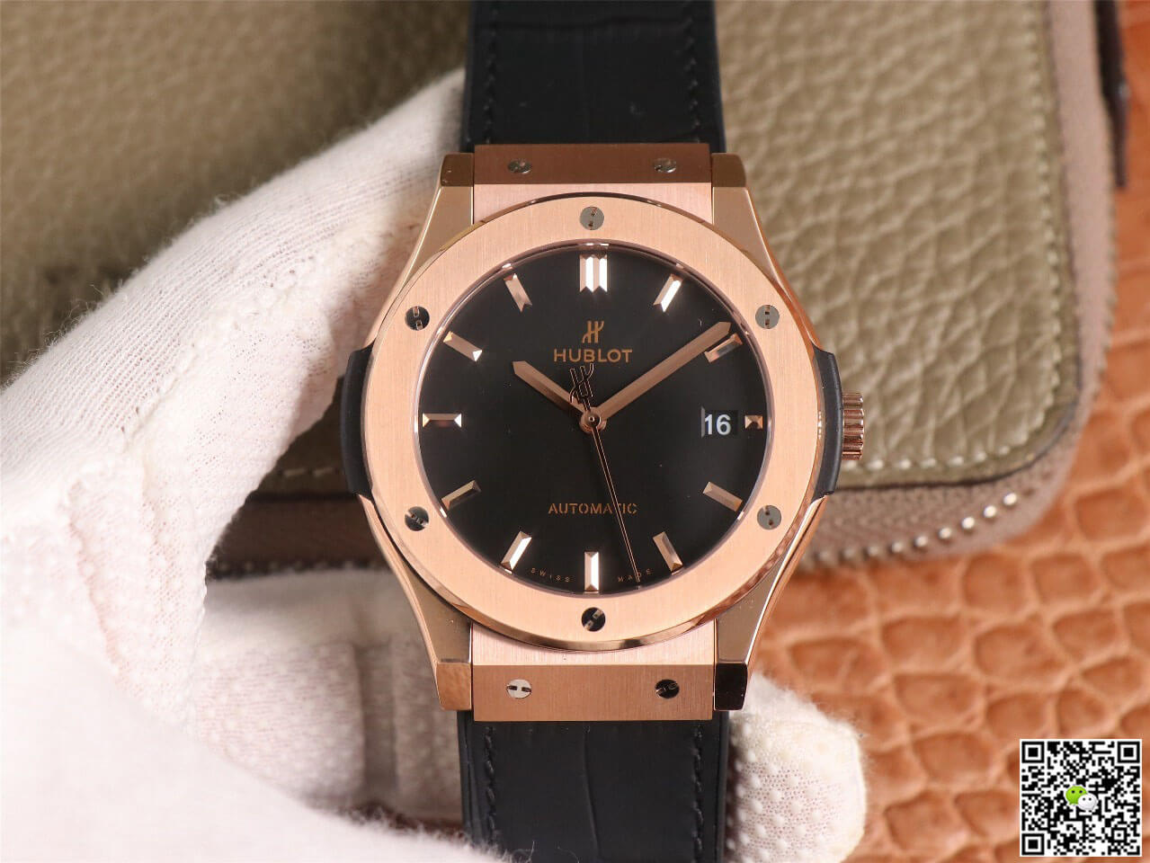 Replica Hublot Classic Fusion 511.OX.1181.LR 1:1 Best Edition Rose Gold Black Dial - DEEPREPS