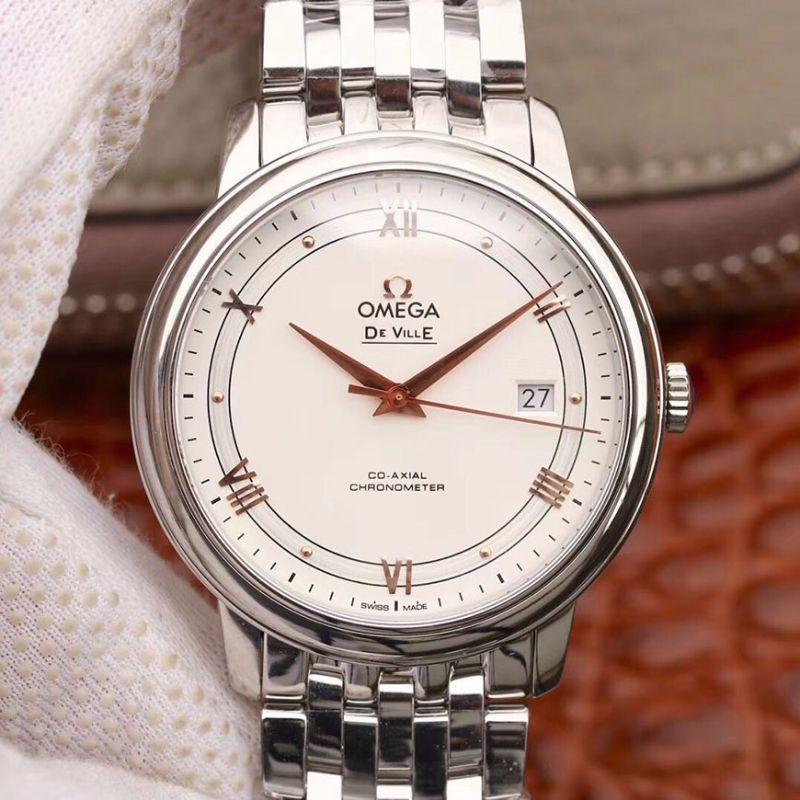 Replica Omega De Ville Prestige 424.10.40.20.02.002 1:1 Best Edition Silver Dial - DEEPREPS