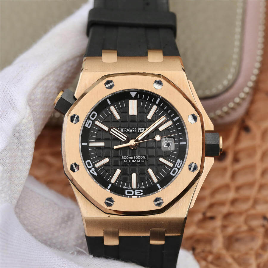 Replica Audemars Piguet Royal Oak Offshore 15710 1:1 Best Edition V8 Rose Gold - DEEPREPS