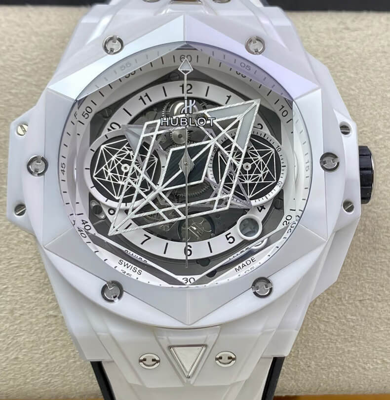 Replica Hublot Big Bang Sang Bleu II 418.HX.2001.RX.MXM21 1:1 Best Edition White Ceramics - DEEPREPS