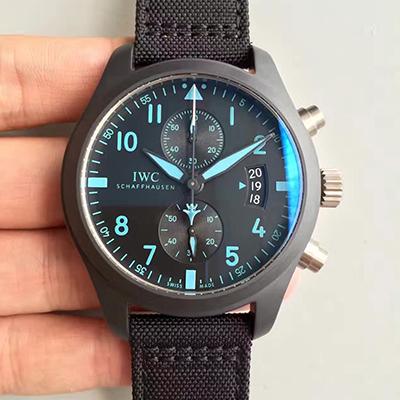 Replica IWC Pilot Chronograph IW388003 1:1 Best Edition Black Dial - DEEPREPS