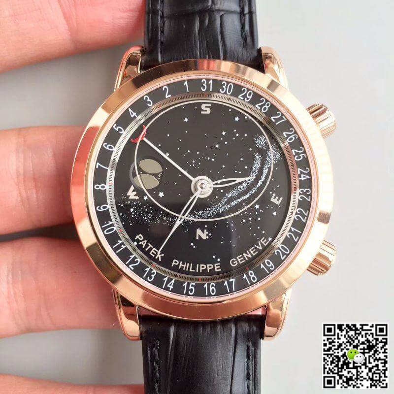 Replica Patek Philippe Grand Complications 6102R-001 1:1 Best Edition Celestial Black Rotating Dial - DEEPREPS
