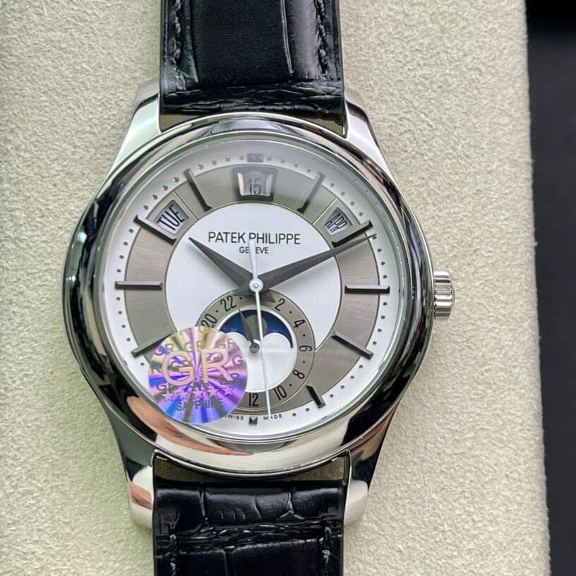 Replica Patek Philippe Complications 5205G-001 1:1 Best Edition Silver Grey Dial - DEEPREPS