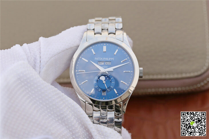 Replica Patek Philippe Complications 5396/1G-001 1:1 Best Edition White Gold Blue Dial - DEEPREPS