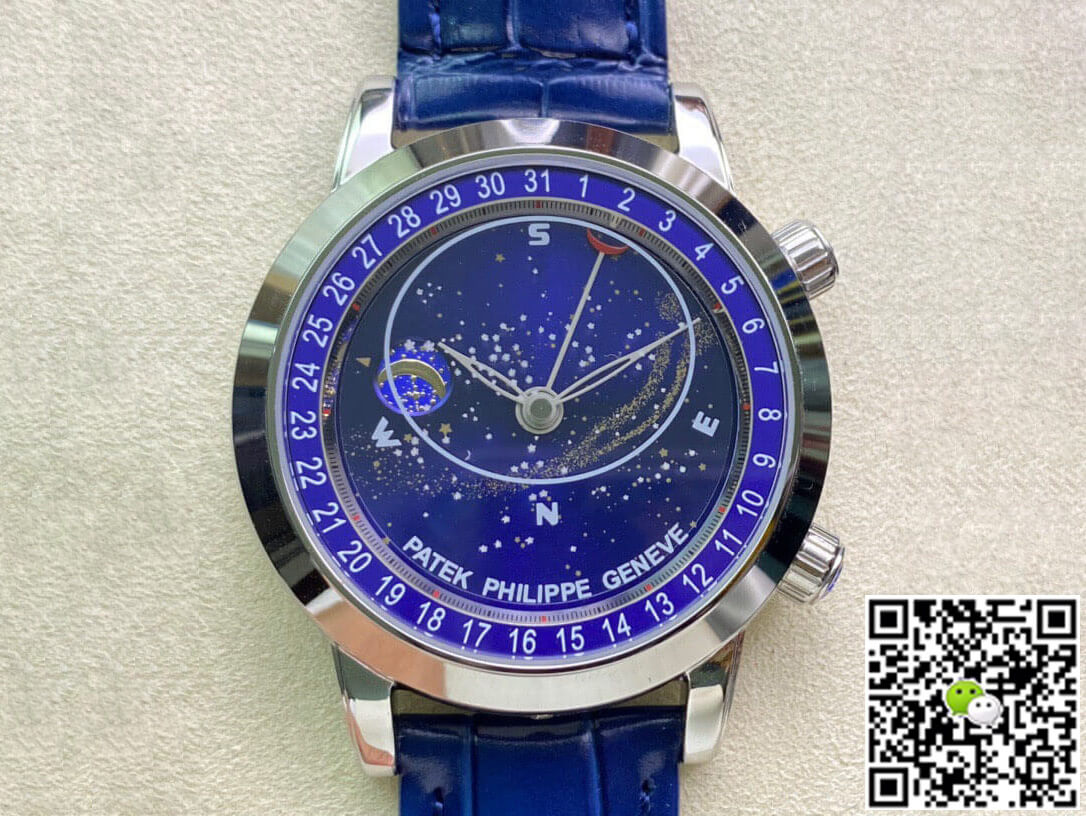 Replica Patek Philippe Grand Complications 6102P-001 1:1 Best Edition Sky Moon Blue Dial - DEEPREPS