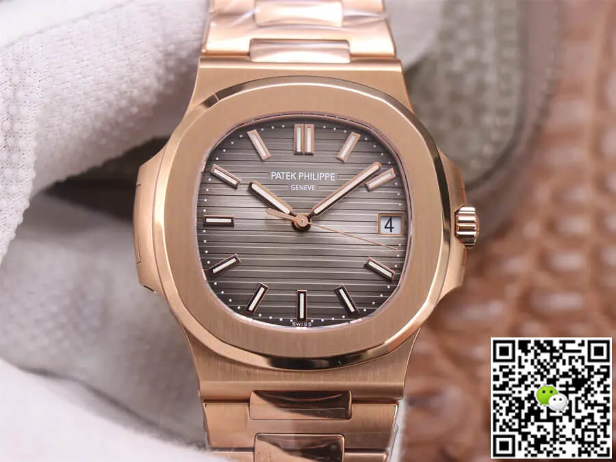 Replica Patek Philippe Nautilus 5711/1R-001 1:1 Best Edition V4 Rose Gold Brown Dial - DEEPREPS