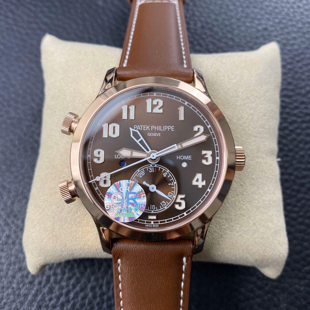 Replica Patek Philippe Calatrava 5524R-001 1:1 Best Edition Brown Dial - DEEPREPS