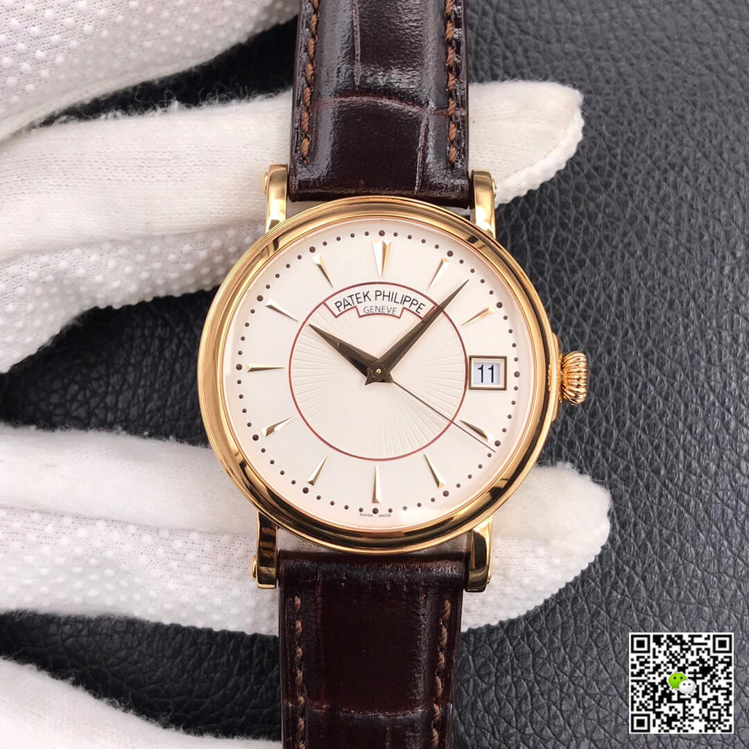 Replica Patek Philippe Calatrava 5153J-001 1:1 Best EditionWhite Dial Rose Gold - DEEPREPS