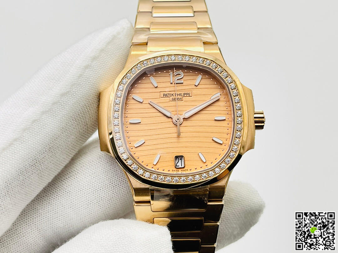 Replica Patek Philippe Nautilus Ladies 7118/1200R-010 1:1 Best Edition  Rose Gold - DEEPREPS