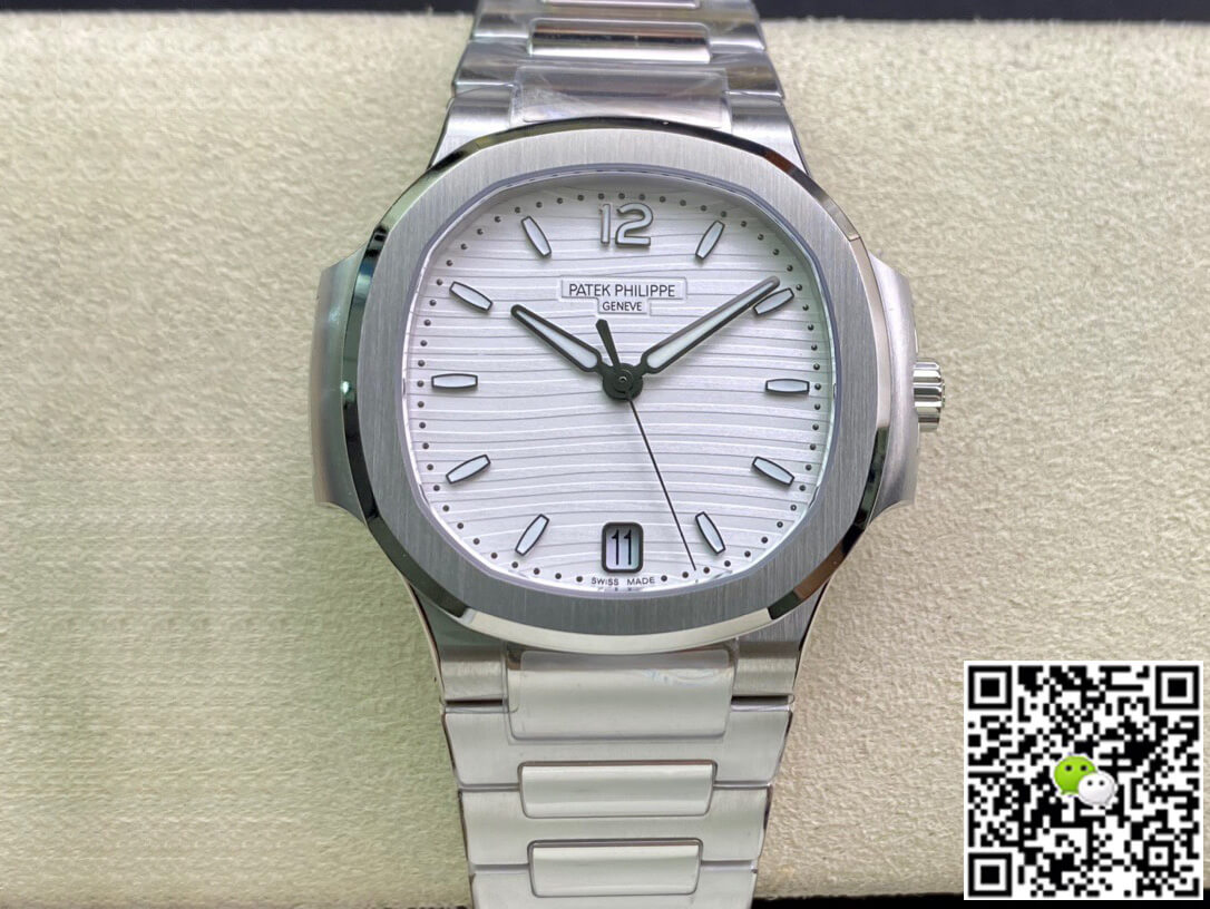 Replica Patek Philippe Nautilus Ladies 7118/1A-010 1:1 Best Edition Silver Dial - DEEPREPS