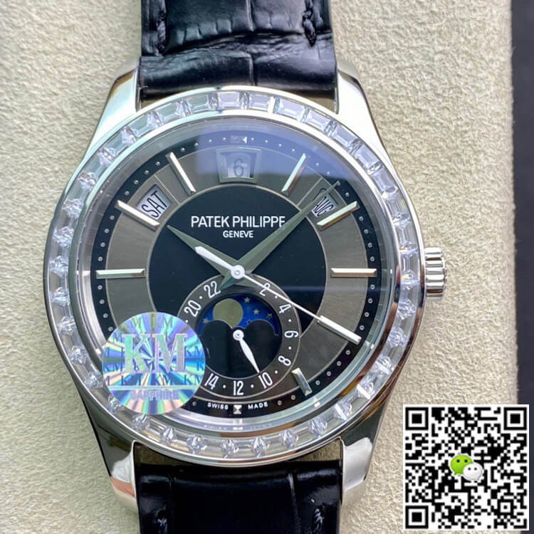 Replica Patek Philippe Grand Complications 5205G 1:1 Best Edition Diamond Bezel - DEEPREPS