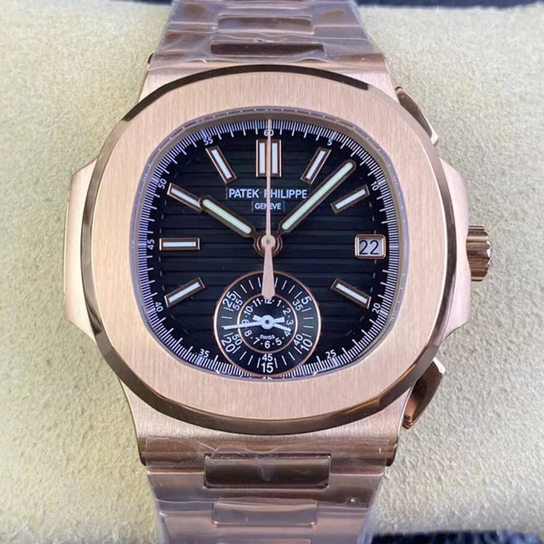 Replica Patek Philippe Nautilus 5980/1R-001 1:1 Best Edition V2 Black Dial - DEEPREPS