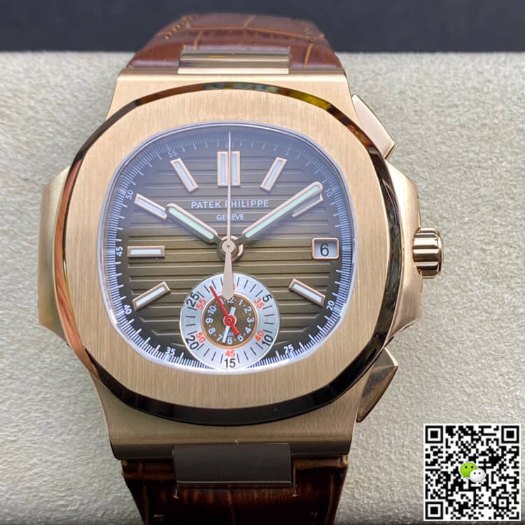 Replica Patek Philippe Nautilus 5980R-001 1:1 Best Edition V2 Brown Dial - DEEPREPS