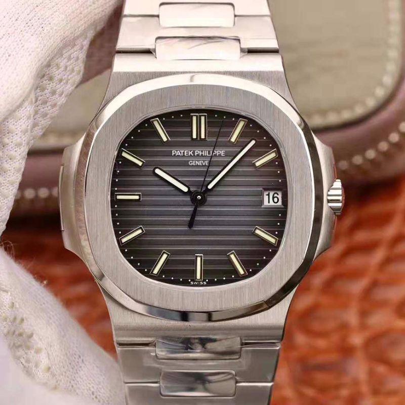 Replica Patek Philippe Nautilus Jumbo 5711 1:1 Best Edition Grey Textured Dial - DEEPREPS
