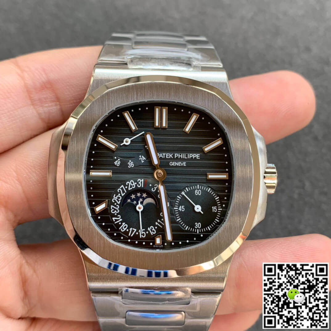 Replica Patek Philippe Nautilus 5712/1A-001 1:1 Best Edition Dark Blue Dial - DEEPREPS