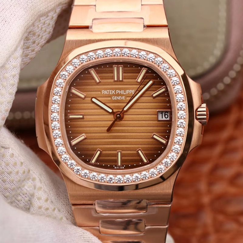 Replica Patek Philippe Nautilus 5711  V2 Men Watches 1:1 Best Edition Rose gold dial - DEEPREPS