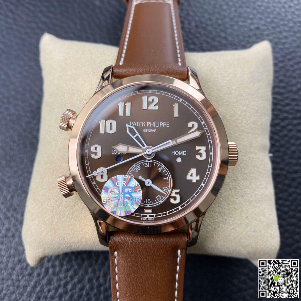 Replica Patek Philippe Calatrava 5524R-001 1:1 Best Edition Brown Dial - DEEPREPS