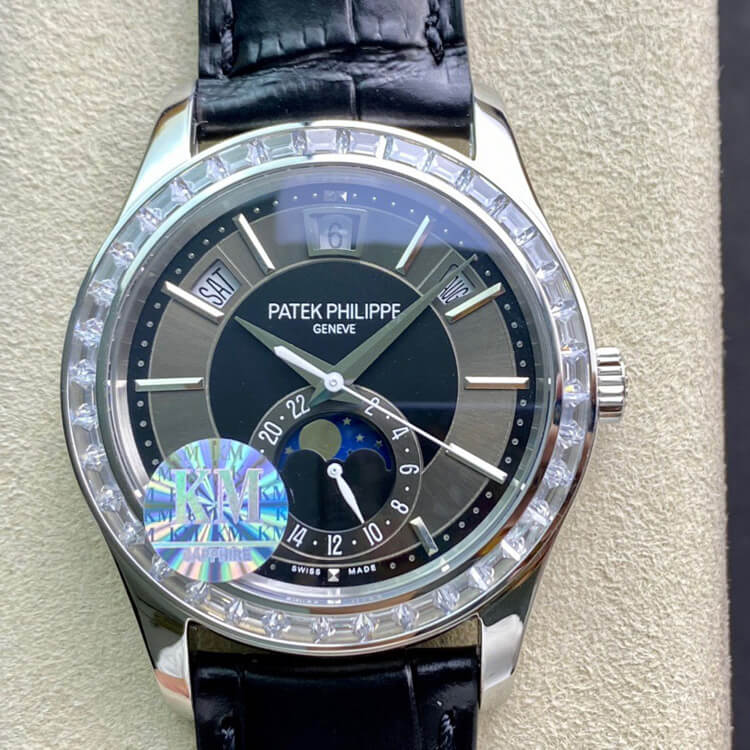 Replica Patek Philippe Grand Complications 5205G 1:1 Best Edition Diamond Bezel - DEEPREPS