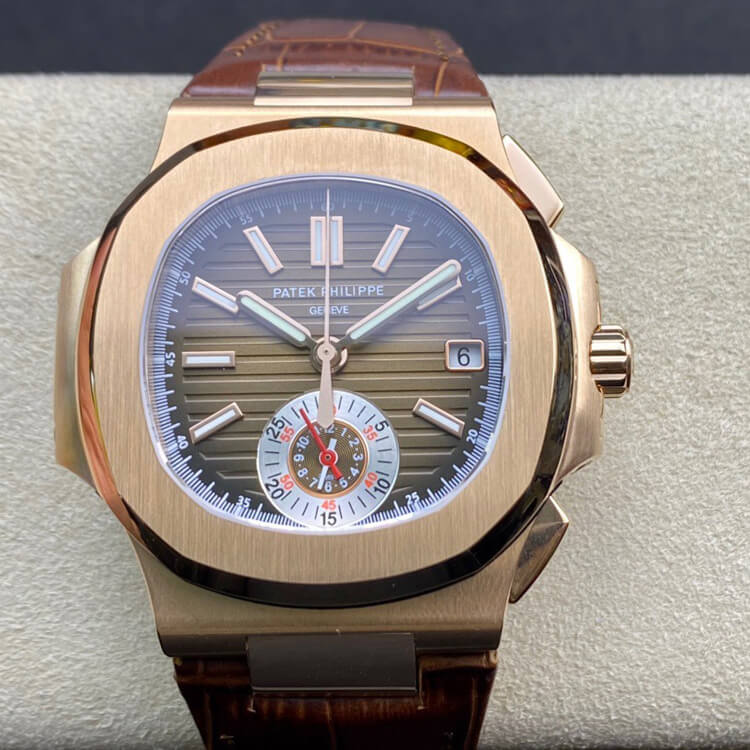 Replica Patek Philippe Nautilus 5980R-001 1:1 Best Edition V2 Brown Dial - DEEPREPS