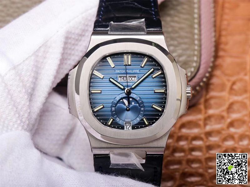 Replica Patek Philippe Nautilus 5726/1A-014 1:1 Best Edition  Black Strap - DEEPREPS