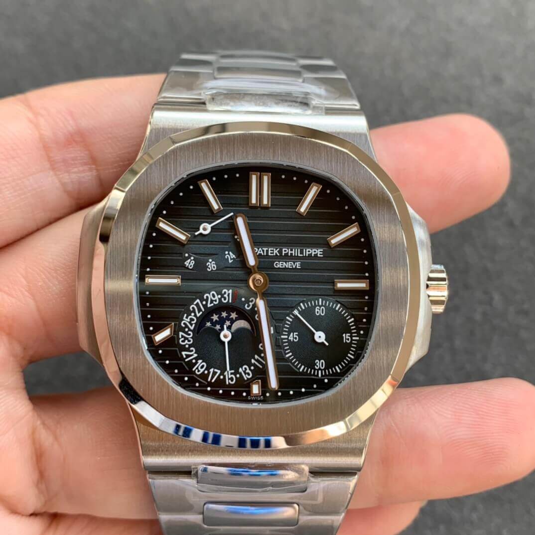 Replica Patek Philippe Nautilus 5712/1A-001 1:1 Best Edition Dark Blue Dial - DEEPREPS