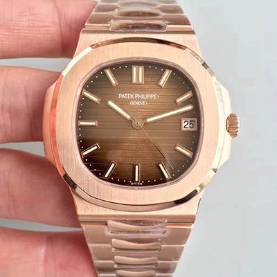 Patek Philippe Replica Nautilus 5711/1R-0011:1 Best Edition Brown Textured Dial - DEEPREPS