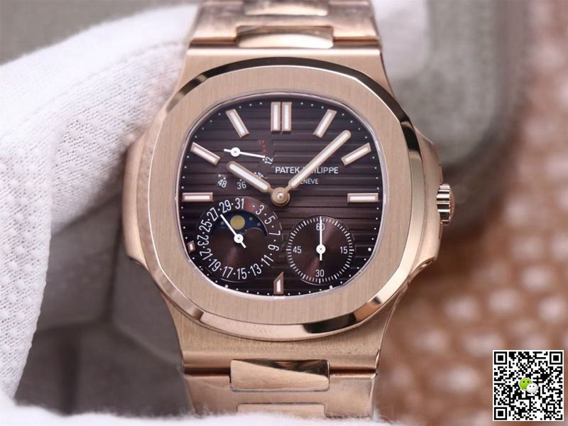 Replica Patek Philippe Nautilus 5712/1A-001 1:1 Best Edition Rose Gold Movement - DEEPREPS