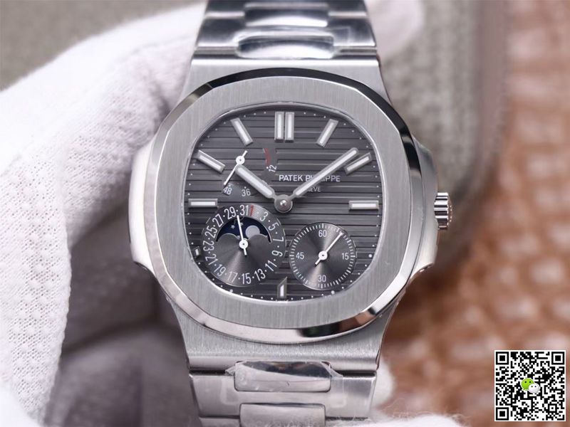 Replica Patek Philippe Nautilus 5712/1A-001 1:1 Best Edition Gray Dial Movement - DEEPREPS