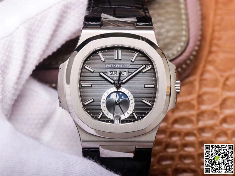 Replica Patek Philippe Nautilus 5726A-001 1:1 Best Edition  Black Strap - DEEPREPS
