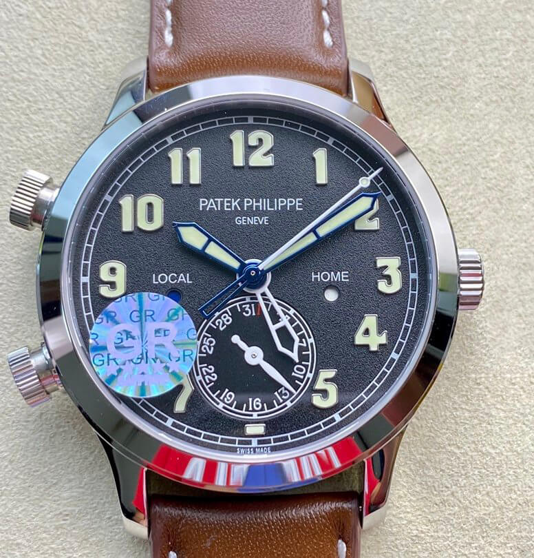 Replica Patek Philippe Calatrava 5524G-001 1:1 Best Edition V2 Brown Strap - DEEPREPS