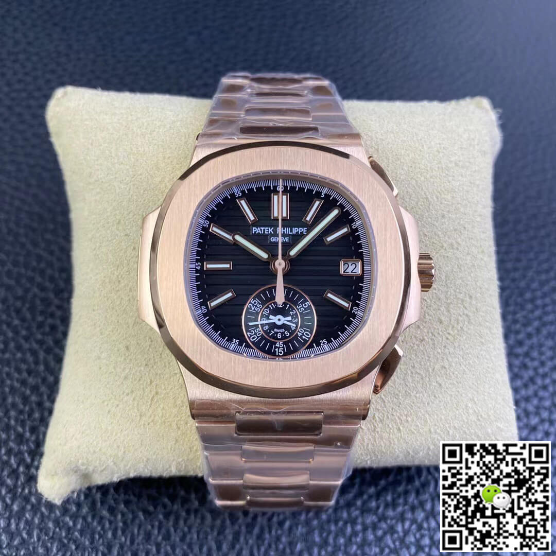 Replica Patek Philippe Nautilus 5980/1R-001 1:1 Best Edition V2 Black Dial - DEEPREPS