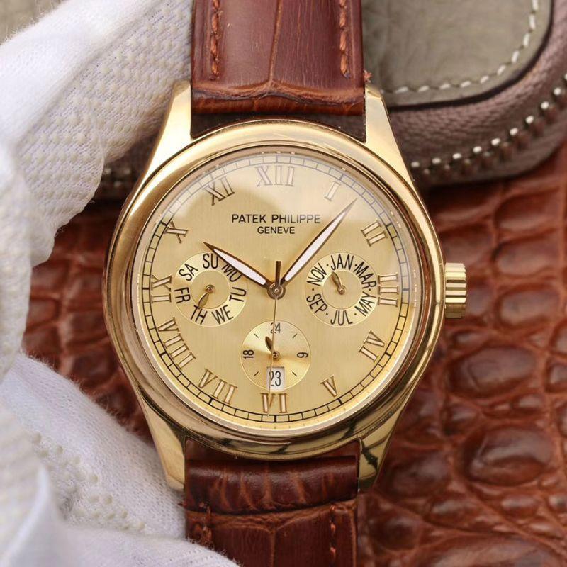 Replica Patek Philippe Complications Annual Calendar 1:1 Best Edition Gold Dial - DEEPREPS