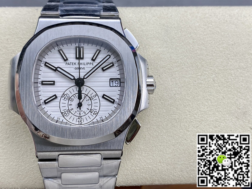 Replica Patek Philippe Nautilus 5980/1A-019 1:1 Best Edition White Dial - DEEPREPS
