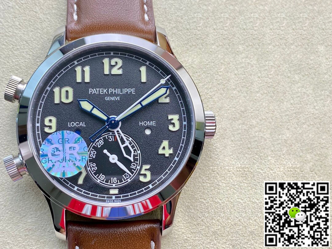 Replica Patek Philippe Calatrava 5524G-001 1:1 Best Edition V2 Brown Strap - DEEPREPS
