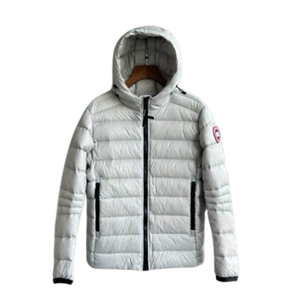 Canada Goose White Gray Crofton Down Jacket   CN34 - DEEPREPS