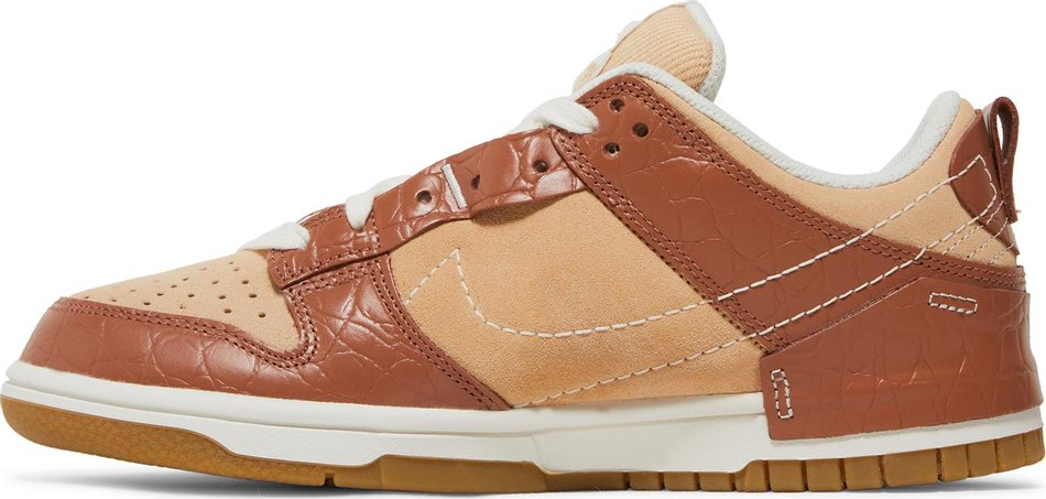 Wmns Dunk Low Disrupt 2  Brown Crocodile  DV1026-215 - DEEPREPS