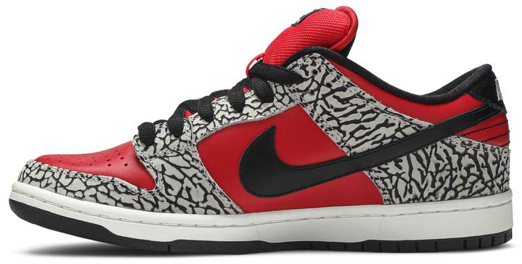 Supreme x Dunk Low Premium SB  Red Cement  313170-600 - DEEPREPS