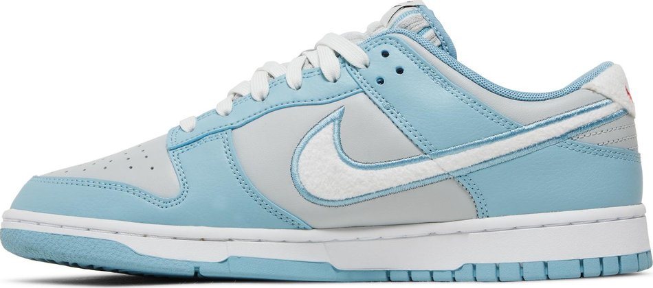 Dunk Low  Fleece Swoosh   Light Blue  FB1871-011 - DEEPREPS